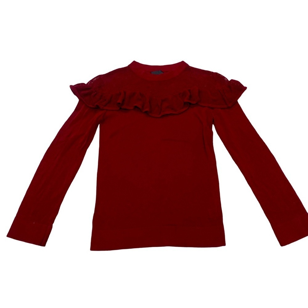 Lumière Burgundy Long Sleeve Knit Size S